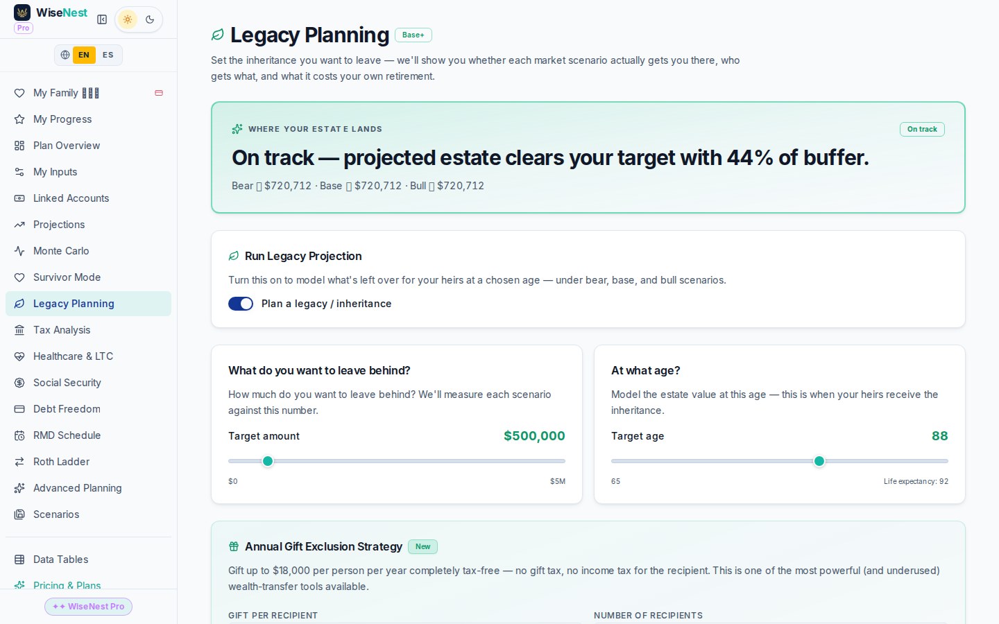 WiseNest planner